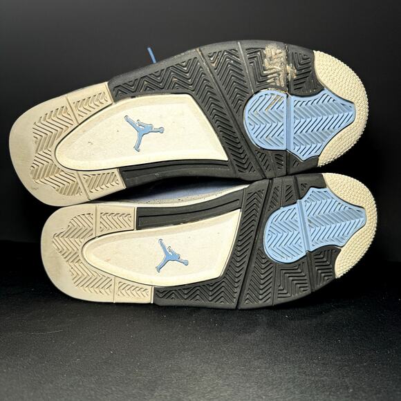 Size 8 - Nike Air Jordan 4 Retro University Blue Men's Shoes - Picture 7 of 9